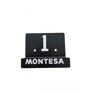 PLACA PORTA NUMEROS COTA 25